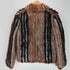 Real Fur&Silk 100% Reversible Quilting Blouson Mouton Jacket リアルファー 裏地 絹 シルク 100% リバーシブル キルティング ブルゾン ムートン ジャケット レディース import:M