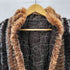 Real Fur&Silk 100% Reversible Quilting Blouson Mouton Jacket リアルファー 裏地 絹 シルク 100% リバーシブル キルティング ブルゾン ムートン ジャケット レディース import:M