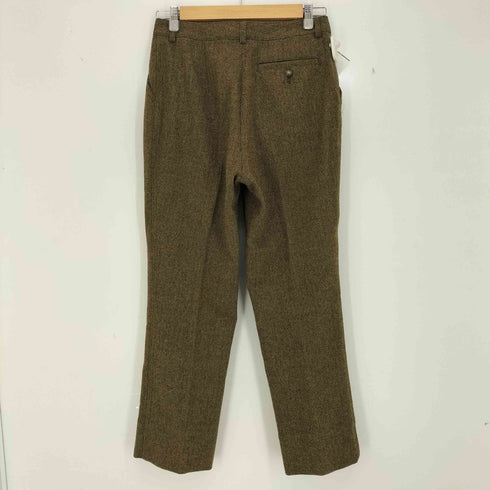 バレンシアガ BALENCIAGA OLD 日本製 ヘリンボーン ウール スラックスパンツ レディース import:L
