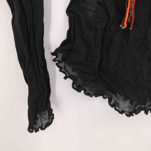 ジャンポールゴルチエフェム Jean Paul GAULTIER FEMME ビーズデザイン フリル パワーネット レディース FR:40