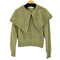 ザラ ZARA WIDE LAPEL KNIT SWEATER レディース import:M