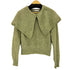 ザラ ZARA WIDE LAPEL KNIT SWEATER レディース import:M