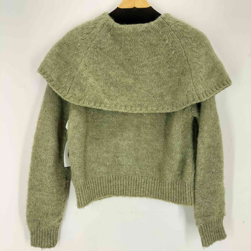 ザラ ZARA WIDE LAPEL KNIT SWEATER レディース import:M
