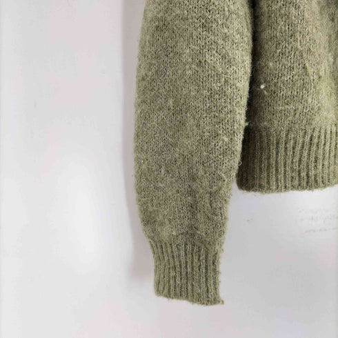 ザラ ZARA WIDE LAPEL KNIT SWEATER レディース import:M