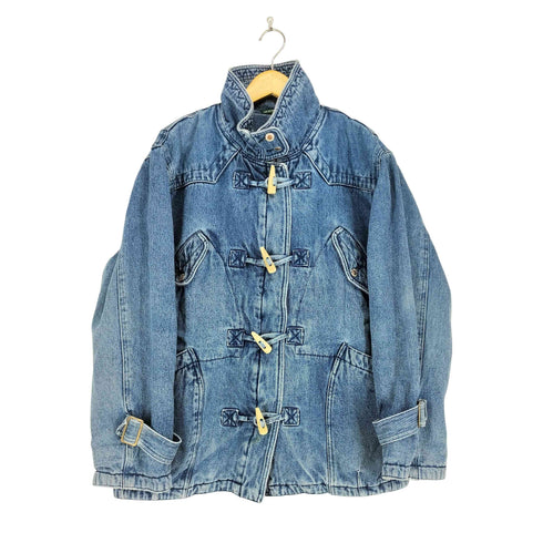 ハントクラブ HUNT CLUB トグルボタン スタンドカラーデニムジャケット メンズ