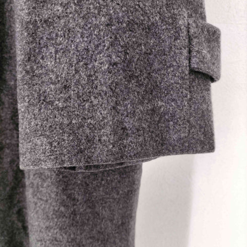 WERTHER CASHMIRE HALF カシミヤ混比翼ステンカラーコート メンズ 175