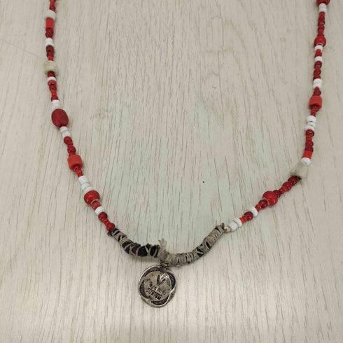 ビズビム VISVIM TRADE BEADS NECKLACE KHN PURPLE SLV トレードビーズ メンズ