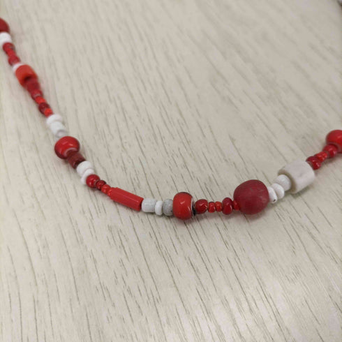 ビズビム VISVIM TRADE BEADS NECKLACE KHN PURPLE SLV トレードビーズ メンズ