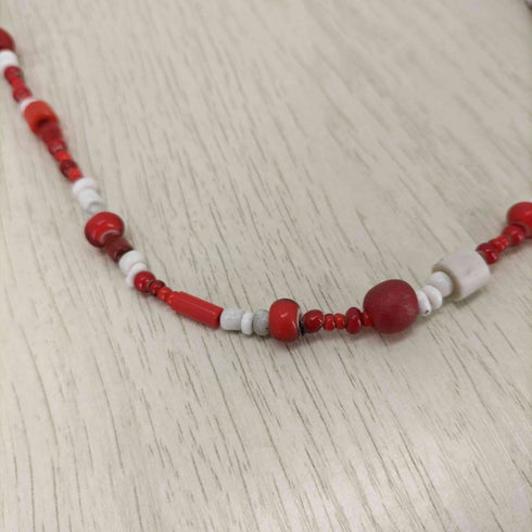 ビズビム VISVIM TRADE BEADS NECKLACE KHN PURPLE SLV トレードビーズ メンズ