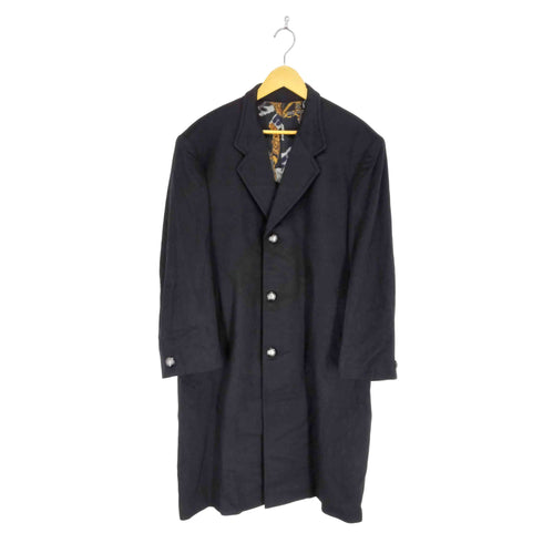 裏地チェーンデザインチェスターコート メンズ