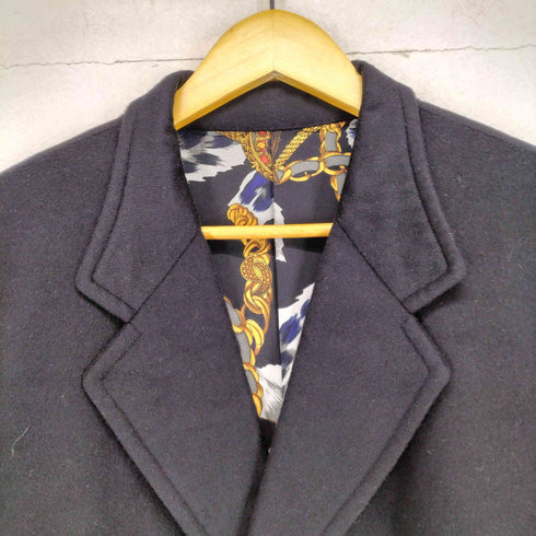 裏地チェーンデザインチェスターコート メンズ