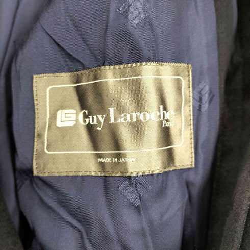 Guy Laroche CASHMIRE HALF カシミヤ混比翼ステンカラーコート メンズ 165