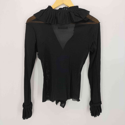 ジャンポールゴルチエフェム Jean Paul GAULTIER FEMME フリルデザイン ドローストリング パワーネット ボレロ レディース FR:40