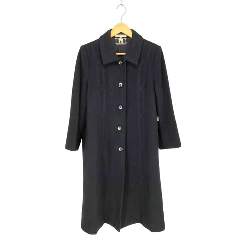 AMICAL CASHMIRE カシミヤ混デザインステンカラーコート レディース 13