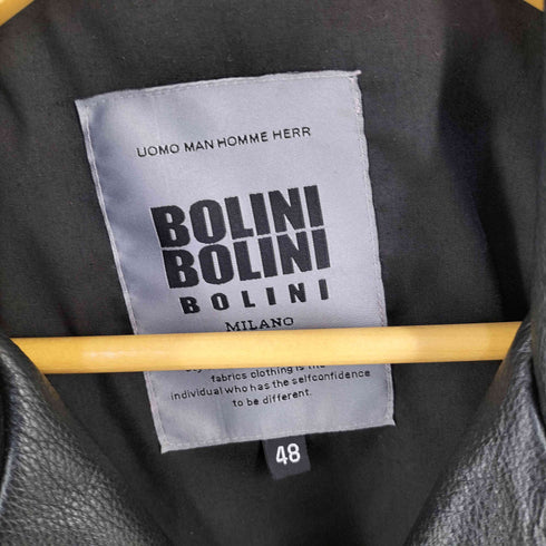 ボリーニ BOLINI COW 牛革 ダブルライダースジャケット メンズ 48