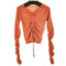 PASTERIP Gathering sheer tops レディース FREE
