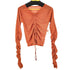 PASTERIP Gathering sheer tops レディース FREE