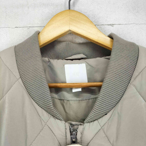 エイチアンドエム H&M ダブルジップ中綿キルティングマキシコート レディース L