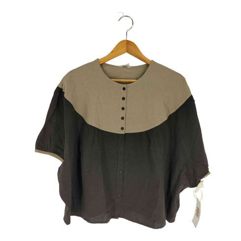 サマンサモスモス samansa Mos2 配色ドルマンブラウス レディース FREE