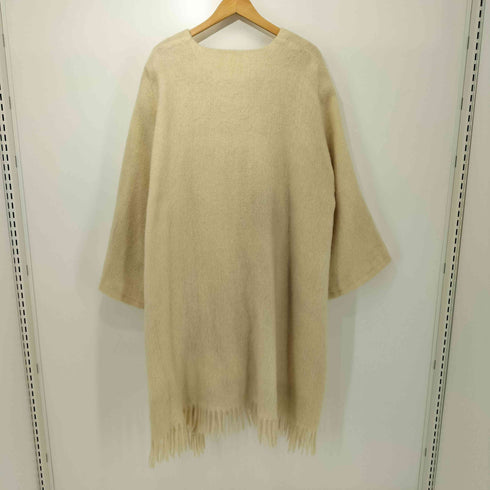 El Tejano 裾フリンジ チャイナボタン モヘア ニット ロングカーディガン レディース import:XL