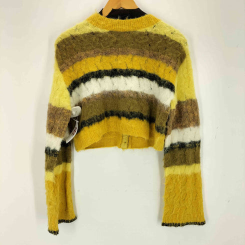 メゾンスペシャル MAISON SPECIAL 25AW 2way Neck Multi Border Knit Tops レディース FREE