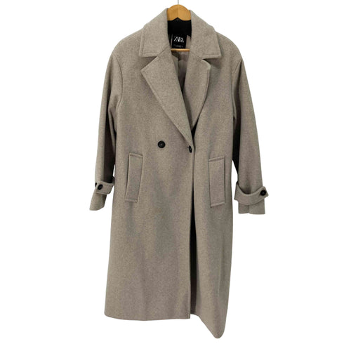 ザラ ZARA オーバーサイズソフトコート ダブル チェスター レディース import:XS