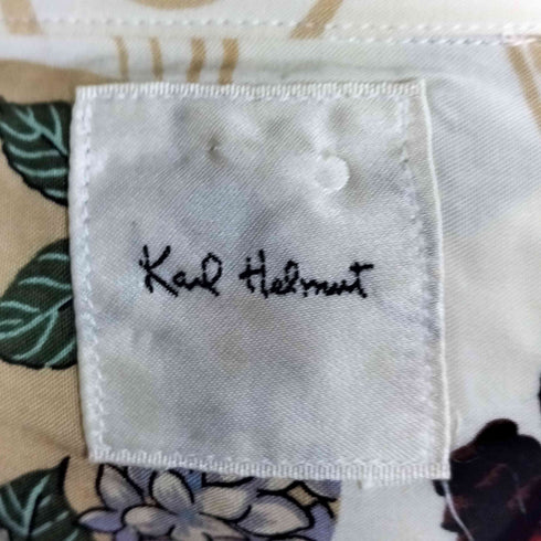 カールヘルム Karl Helmut 総柄 和柄 金魚柄 オープンカラー アロハシャツ メンズ JPN:L
