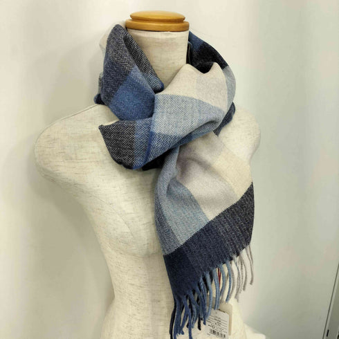 AVORA チェック ウール マフラー レディース