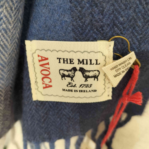 AVORA チェック ウール マフラー レディース