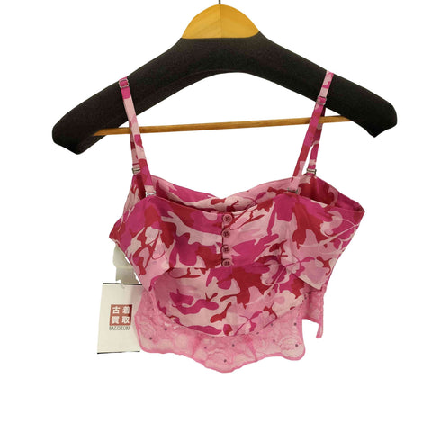 マークジェイコブス heaven by marc jacobs Blumarine レースドッキング 総柄キャミソール スパンコール レディース import:S