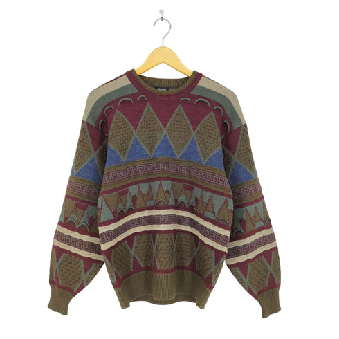 Shelpie 総柄3Dニット メンズ