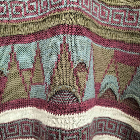 Shelpie 総柄3Dニット メンズ