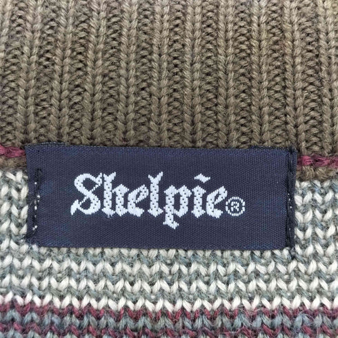 Shelpie 総柄3Dニット メンズ