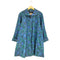 La Piacente PURE SILK シルク100 ペイズリー柄比翼ステンカラーコート レディース 13AR