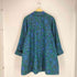 La Piacente PURE SILK シルク100 ペイズリー柄比翼ステンカラーコート レディース 13AR