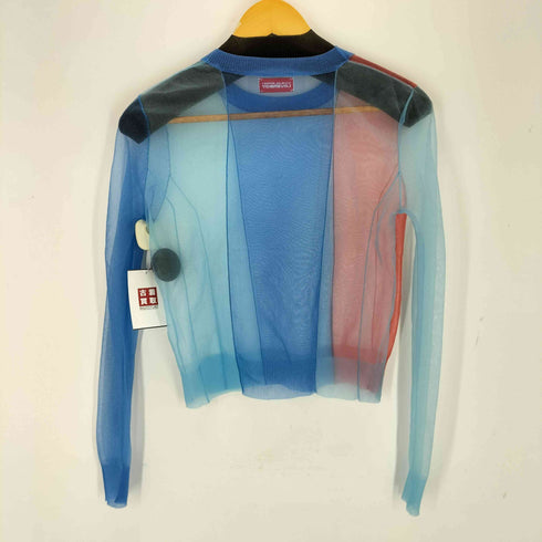 チャールズジェフリーラバーボーイ CHARLES JEFFREY LOVERBOY ブルー シアー セーター レディース