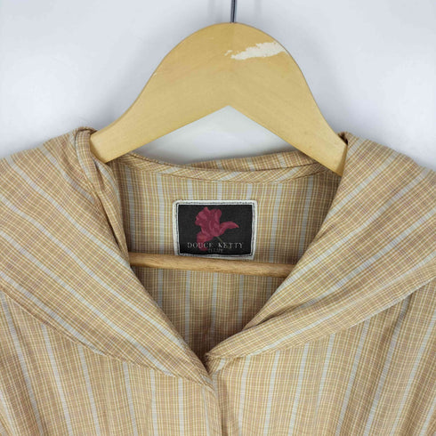 DOUCE KETTY セーラーカラー チェック ワンピース レディース