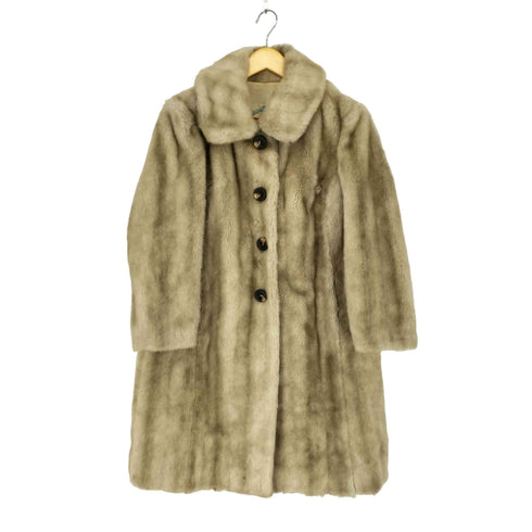 High Fashion new Roman ファーステンカラーコート レディース