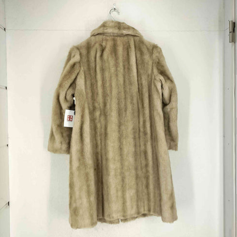 High Fashion new Roman ファーステンカラーコート レディース