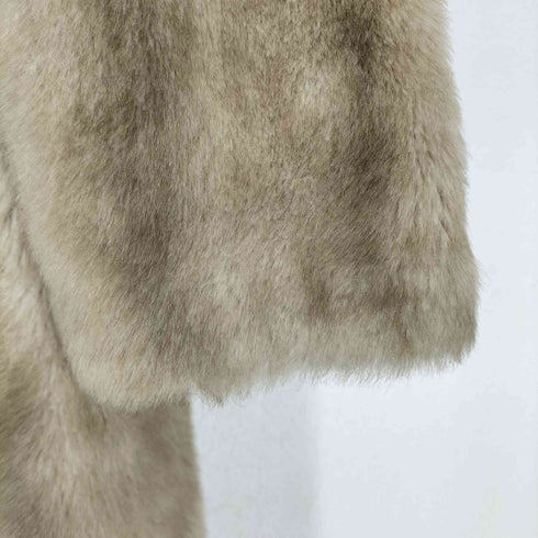 High Fashion new Roman ファーステンカラーコート レディース