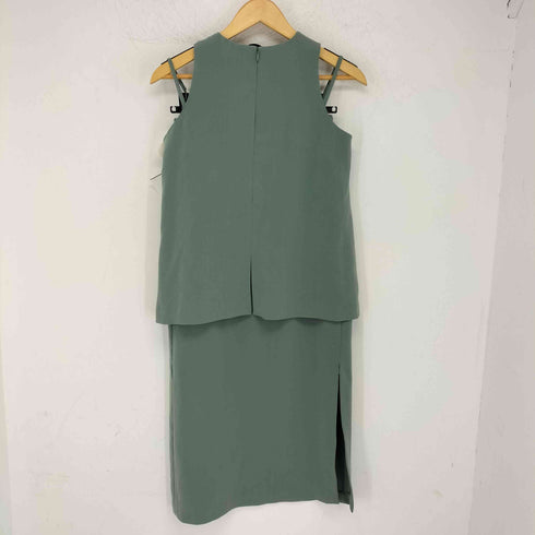 ミラオーウェン Mila Owen アメスリストラップデザインブラウス ウエストゴムサイドスリットストレートスカート セットアップ レディース 0/0