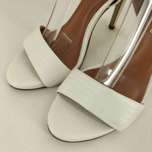 ALDO クロコ型押し レザーストラップパンプス レディース US:7.5