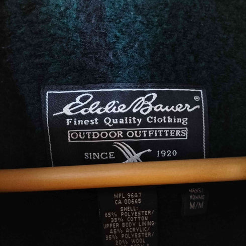 エディーバウアー Eddie Bauer 裏地ボアチェック 65/35 ポリ コットン マウンテン パーカー ジャケット メンズ import:M