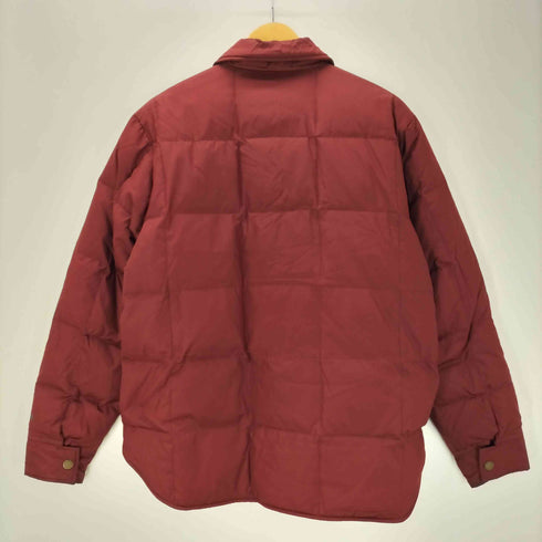 エディーバウアー Eddie Bauer ロゴ 刺繍 ダウン フェザー シャツ ジャケット ブルゾン メンズ import:M