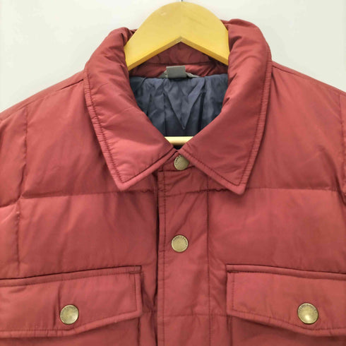 エディーバウアー Eddie Bauer ロゴ 刺繍 ダウン フェザー シャツ ジャケット ブルゾン メンズ import:M