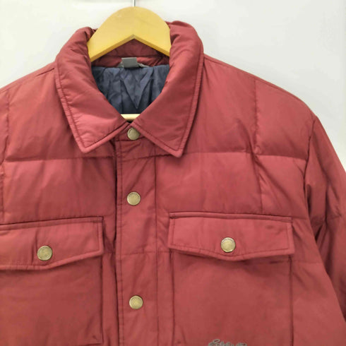 エディーバウアー Eddie Bauer ロゴ 刺繍 ダウン フェザー シャツ ジャケット ブルゾン メンズ import:M
