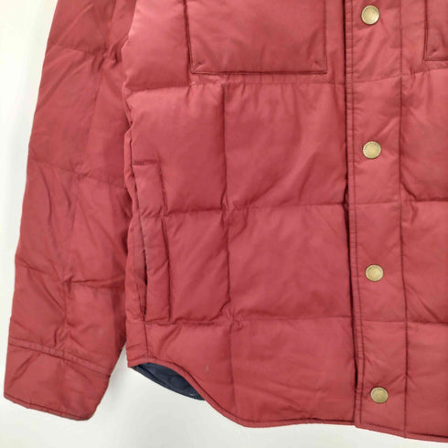 エディーバウアー Eddie Bauer ロゴ 刺繍 ダウン フェザー シャツ ジャケット ブルゾン メンズ import:M