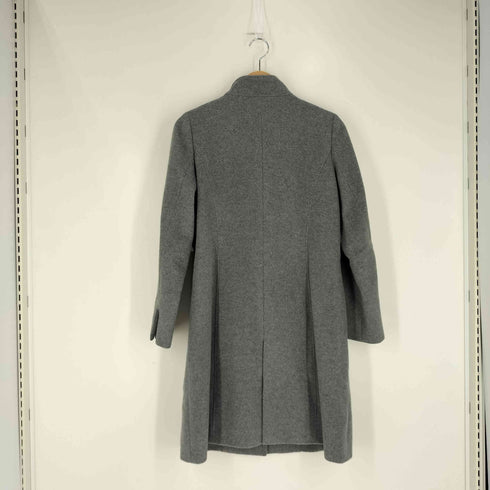 トランスワーク TRANS WORK ウール カシミヤ スタンドカラー ロングコート レディース JPN:38