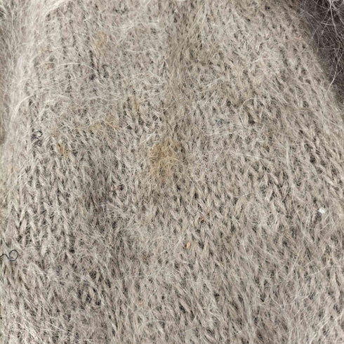 ノーカラー シャギー カーディガン レディース