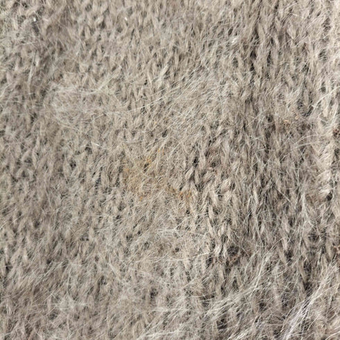 ノーカラー シャギー カーディガン レディース